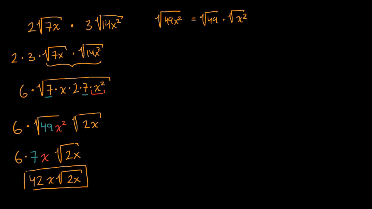 Question Video: Simplifying Numerical Expressions Using the Properties of  Square Roots